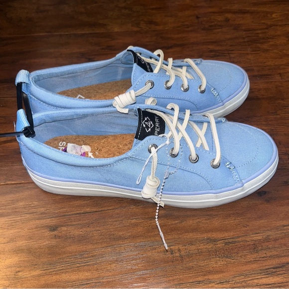 Sperry Women's Light Blue Canvas Loafers 6.5 - Picture 6 of 7